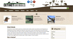 Desktop Screenshot of extinctanimals.org